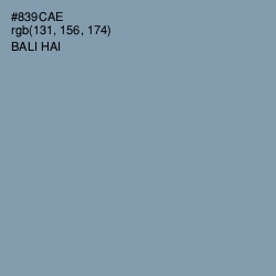 #839CAE - Bali Hai Color Image